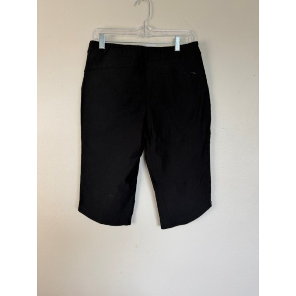 Tribal Women Black Pull On Bermuda Shorts Petite Size 10P New With Tags